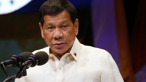 "My orders are to kill you if you are caught and I will protect the police who kill you," Philippine president Rodrigo Duterte said he told his son.