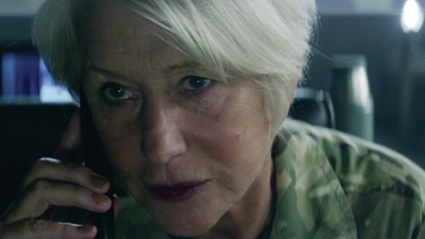 Dame ready for action ... Helen Mirren, pictured here in her latest role in <i>Eye in the Sky</i>, is joining <i>Fast 8</i>. She she has described it as her dream job.
