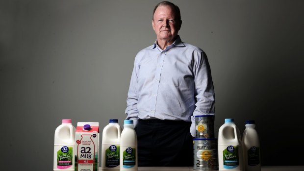 a2 Milk Company chief executive Geoff Babidge expects infant formula will soon make up more than 60 per cent of the company's overall revenue.