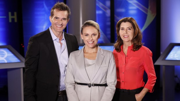 Neuroscientist Dr Trisha Stratford (right) with "the experts" on Married At First Sight.
