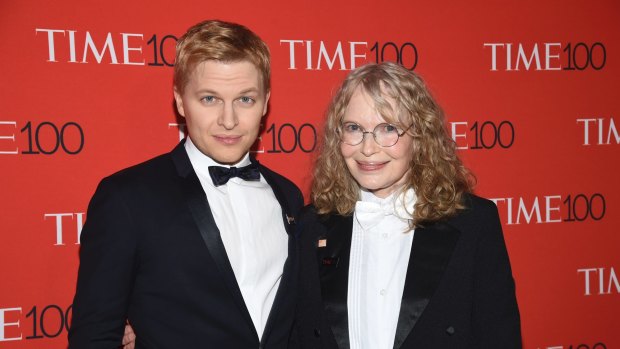 2018's Pulitzer Prize winner Ronan Farrow, pictured with his mother, actress Mia Farrow, will be speaking at the festival.