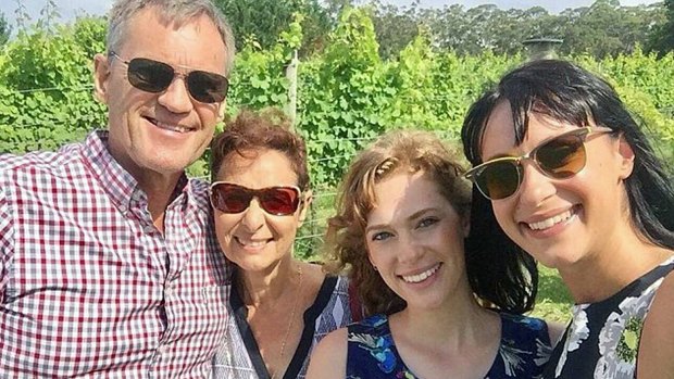 Lars Falkholt, his wife Vivian, and their daughters Annabelle and Jessica. 