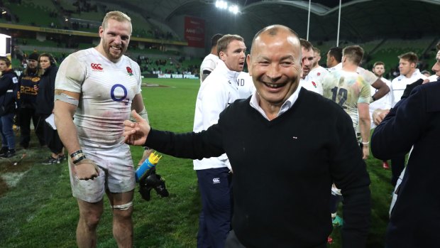 No excuses: Eddie Jones said the Wallabies could not complain about the referees if they were whitewashed by England.