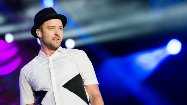 Justin Timberlake performs on stage at the Rock in Rio Festival in September 2013.