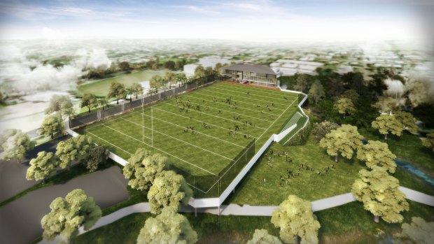 An artist's impression of the Broncos' new training facility at Red Hill.