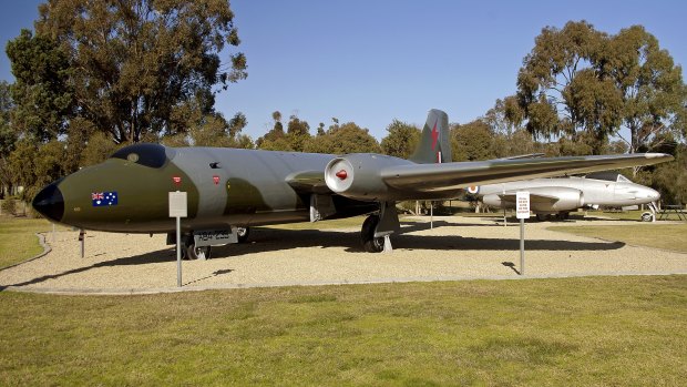 Canberra A84-235 after restoration work at Wagga Wagga in 2011. 
