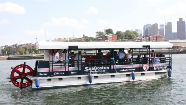 Choose between day, night or sunset tours with Cycle Boat Boston.