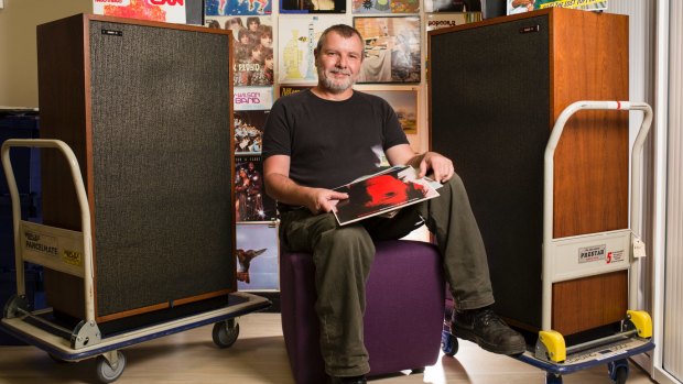 The National Film and Sound Archive's Vinyl Lounge turns four this Friday. Pictures is sound curator Thorsten Kaeding.