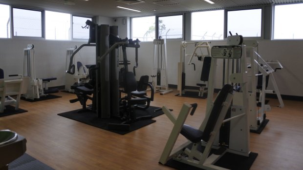 The new gym at the Canberra prison.