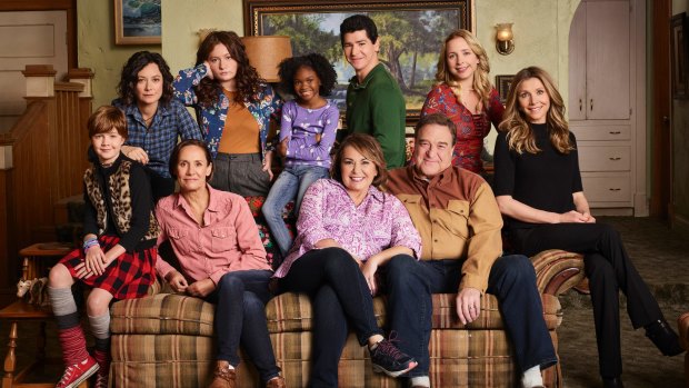Back together: The reboot of Roseanne reunites the original cast.
