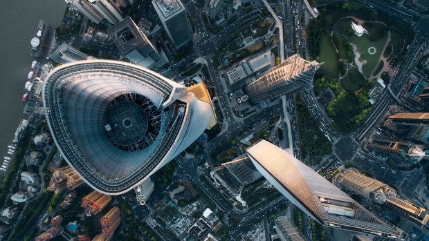 From above: Shanghai Tower. 