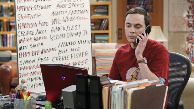 Jim Parsons as Sheldon Cooper in The Big Bang Theory.