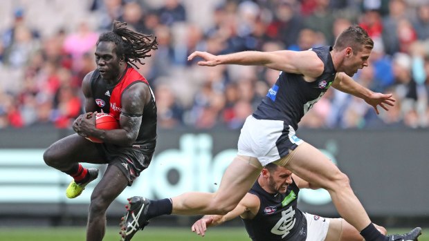 The Bombers face traditional rivals Carlton.