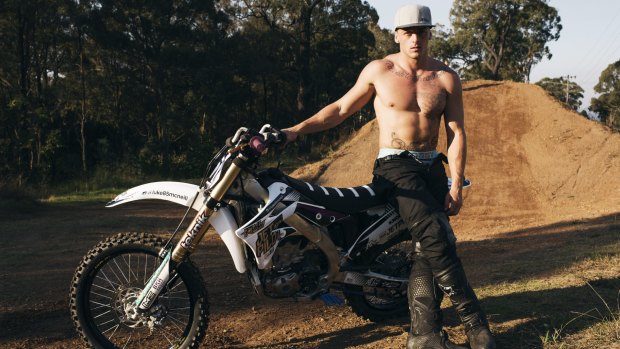 Australian Freestyle Moto X rider Luke McNeill at his training compound in East Kurrajong. Luke is a stunt double for Vin Diesel's upcoming film <i>xXx: The Return of Xander Cage.</i>