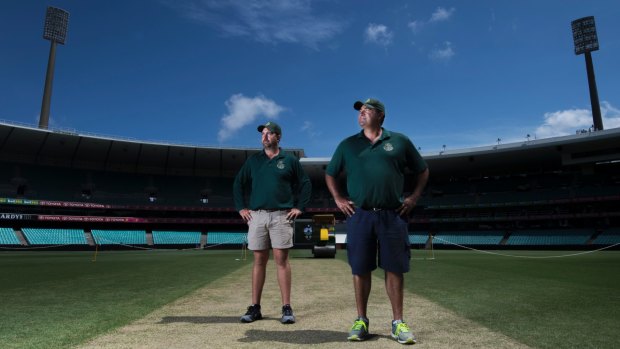 Proud: SCG curator Adam Lewis (right) and grounds manager Justin Groves.
