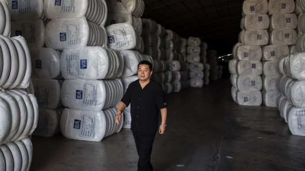 Zuao Ru Lin, a Chinese entrepreneur from Beijing, at one of his eight factories, in Neyshabur, Iran.