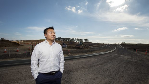 Tony Pan of Oriental Companion Property in Lawson, where he has invested in land.