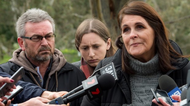 Karen Ristevski's husband Borce, daughter Sarah and aunt Patricia appeal for information about her disappearance on July 14.