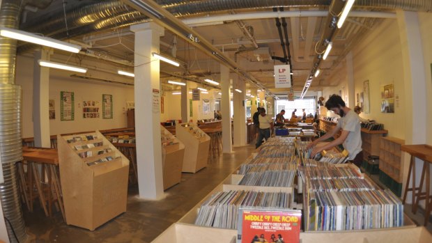 A record shop, where vinyl still reigns.


18 inside a.JPG