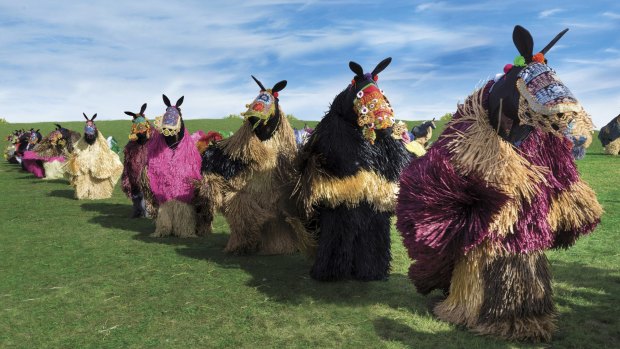 Nick Cave's HEARD.SYD features 60 performers parading in horse suits at three city venues.