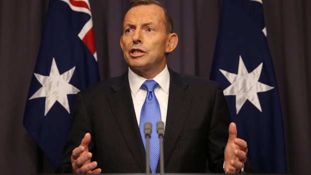 Tony Abbott faced a leadership showdown at Parliament House on Monday night.