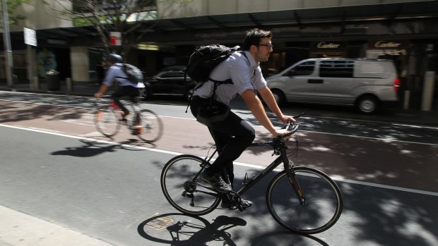 Cyclists will have to do without a lane extension on Castlereagh Street while light rail works are in progress.