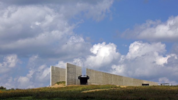 The Flight 93 National Memorial's new Visitors center complex sits on a hill overlooking the crash site.