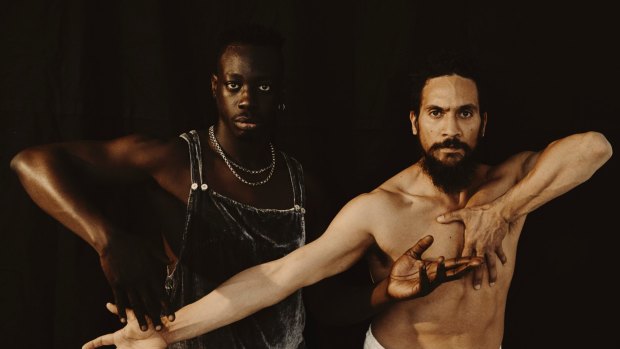 New York rapper Khalif Diouf, who goes by the moniker Le1f, and Waangenga Blanco appear in VIA Alice, a virtual reality film and live performance at Carriageworks.
