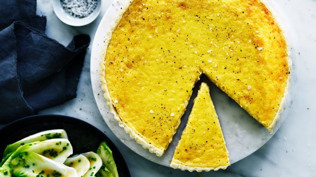 Andrew McConnell's comte cheese tart.