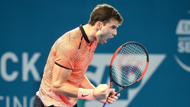 Video games to thank: Grigor Dimitrov credited his victory in Brisbane to trips to the arcade.