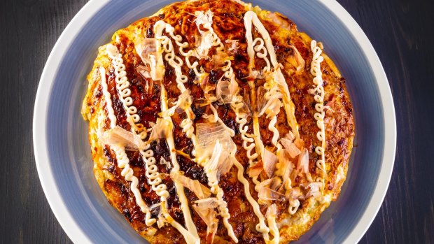Japanese okonomiyaki.