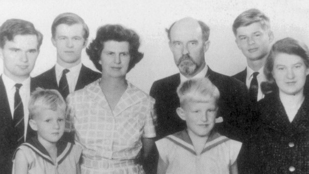 The Clark family in 1962, including Katerina (far right).