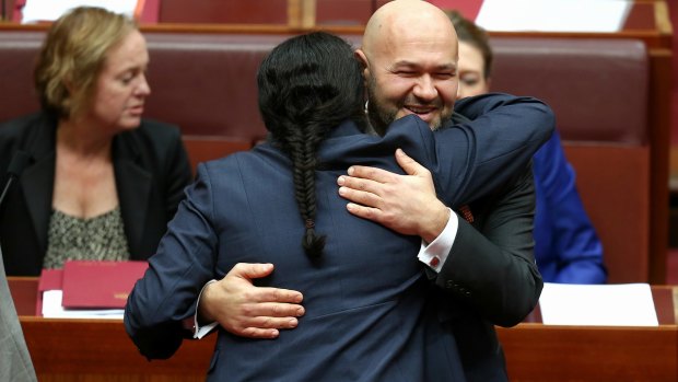 Mehmet Tillem, pictured after his valedictory statement in the Senate in 2014, secured the second highest number of primary votes.