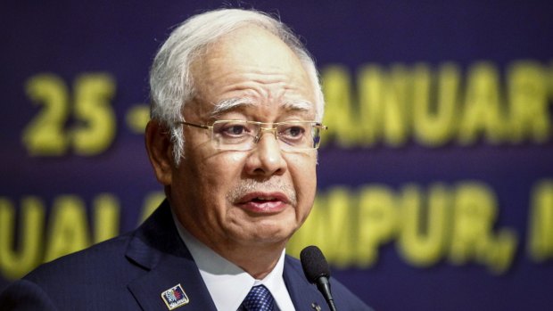 Malaysian PM Najib Razak in Kuala Lumpur in January. 