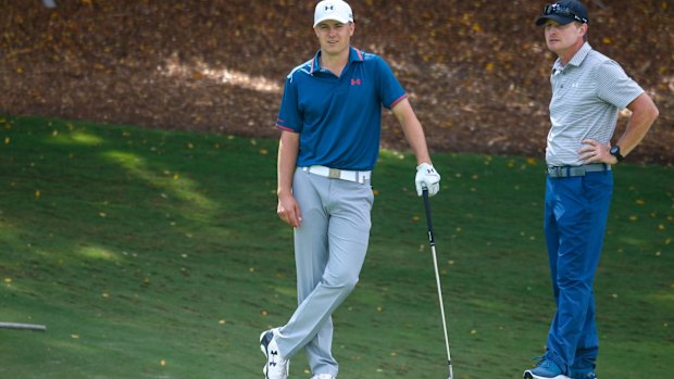 Australian Open champion and world No.1 Jordan Spieth (left). 