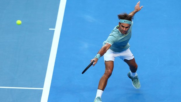 Federer's comeback match was all over in 61 minutes.
