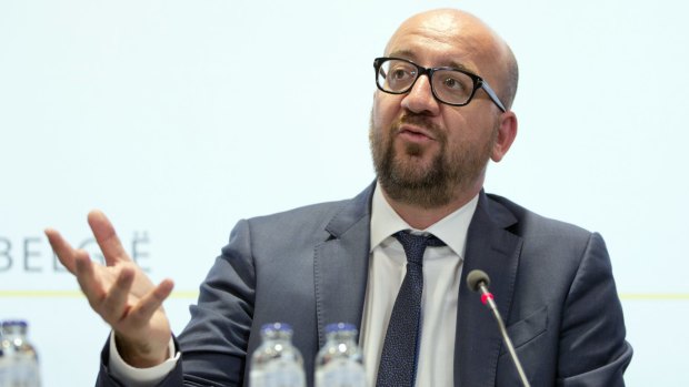 Belgian Prime Minister Charles Michel told a press conference on Sunday that Belgium was increasing security at police stations after Saturday's attack in Charleroi.
