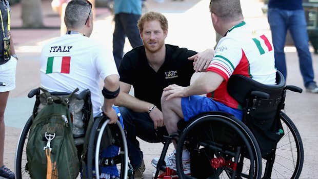 Prince Harry at the 2016 Invictus Games in Orlando, Florida.