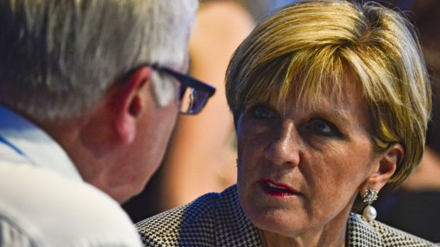 Happy to negotiate: Julie Bishop has backed down on her demand for a legally binding climate deal.