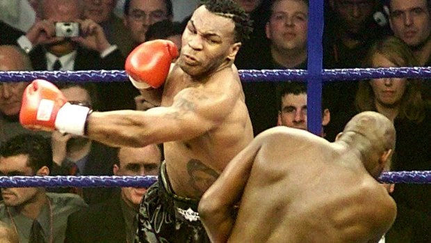 Mike Tyson in his heyday in 2000.