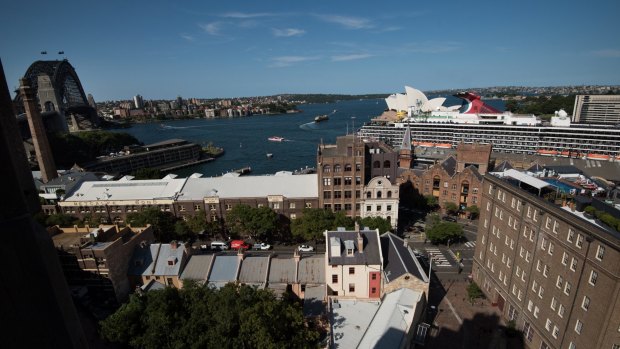 The view from the Sirius public housing building. 