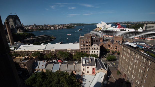 The view from the Sirius public housing building. 