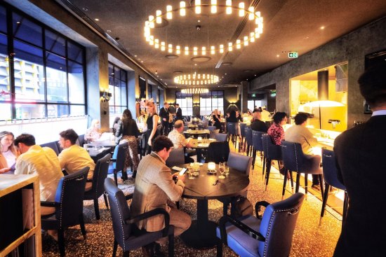 Inside the bustling Grill Americano.
