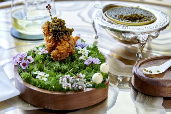 Go-to dish: Core fried chicken with caviar.
