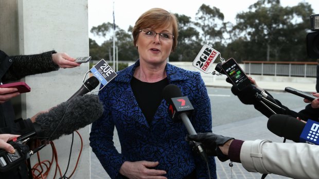 Liberal senator Linda Reynolds used an estimates hearing to highlight wage increases DHS public servants had forgone.