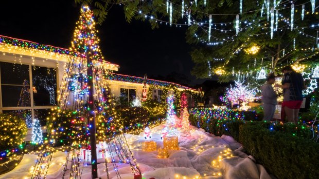 Nigel and Mary-Ann Biginell have also transformed their house into a Christmas wonderland in Bissenberger Crescent.