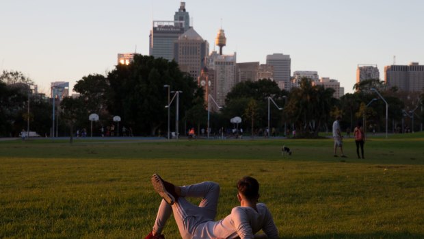 Sydney's Prince Alfred Park, one of the green spaces close to the city. Many more such spaces will be needed as the population surges. 