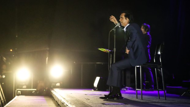 Nick Cave plays the Brisbane Riverstage on Wednesday night.