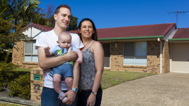 Try before you buy: Before Luke Abraham and his now wife, Carly, bought their first home they put themselves on a training regime to test what it would be like to have their potential mortgage repayments coming out of their bank account.