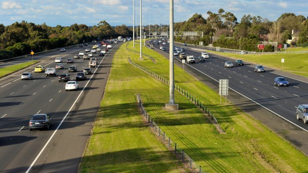 A rail line had been proposed for the middle of the Eastern Freeway.